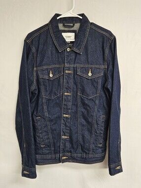 Pull & Bear Blue Denim Trucker Jacket Size Large